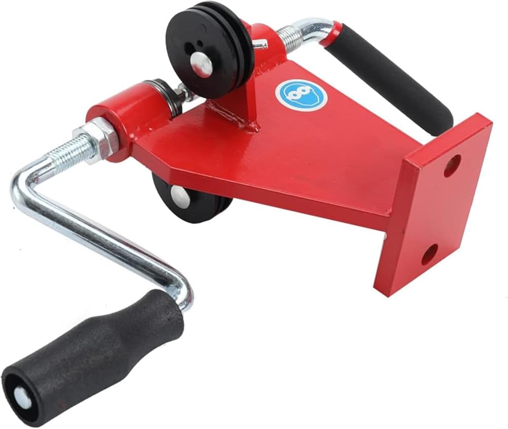 Chainsaw Chain Breaker and Rivet Spinner Kit, Bench Mount Chain Rotator, Chain Saw Chain Spinner Repair Tool, Combination Saw Link Riveting Rivet Splitter Break Red,1