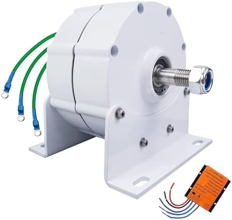 10000W/12000W Permanent Magnet Generator - Gearless 3 Phase AC Alternator for Water & Wind Turbines, Renewable Energy Controller, Efficient Power Solution for Eco-Friendly Systems