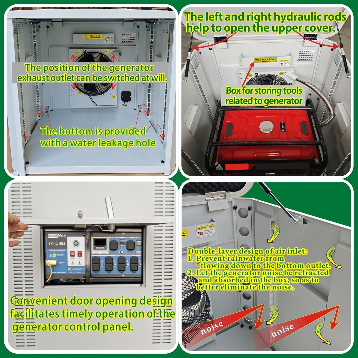 Generator Box, Generator Quiet Box Interior Space: 39.4