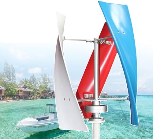6000W Vertical Wind Turbine Kit for Home Use, Efficient 24V Horizontal Generator with Blades & Controller, Ideal for Battery Charging, Renewable Energy Solution