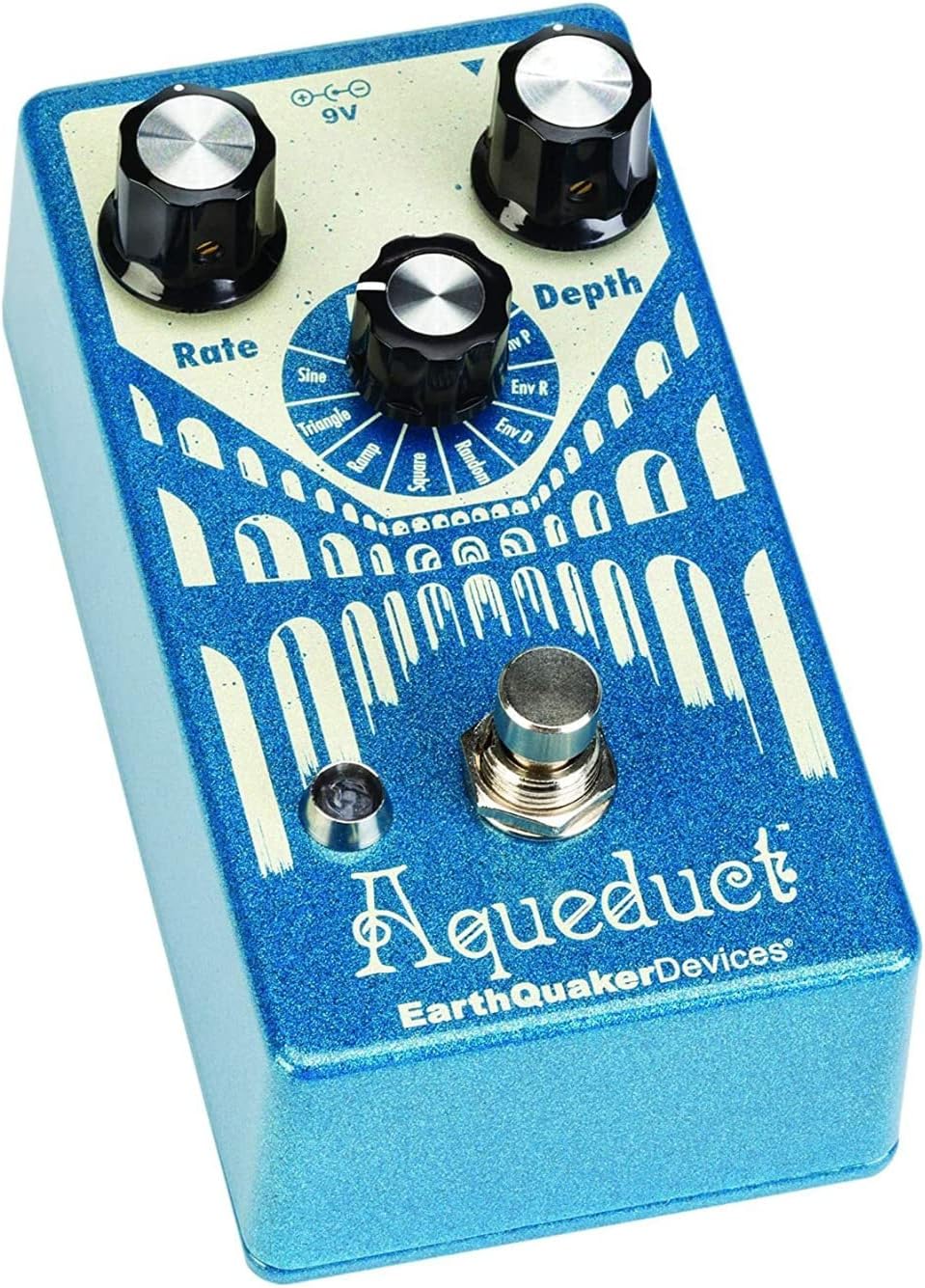EarthQuaker Devices Aqueduct Pitch Vibrato Guitar Effects Pedal