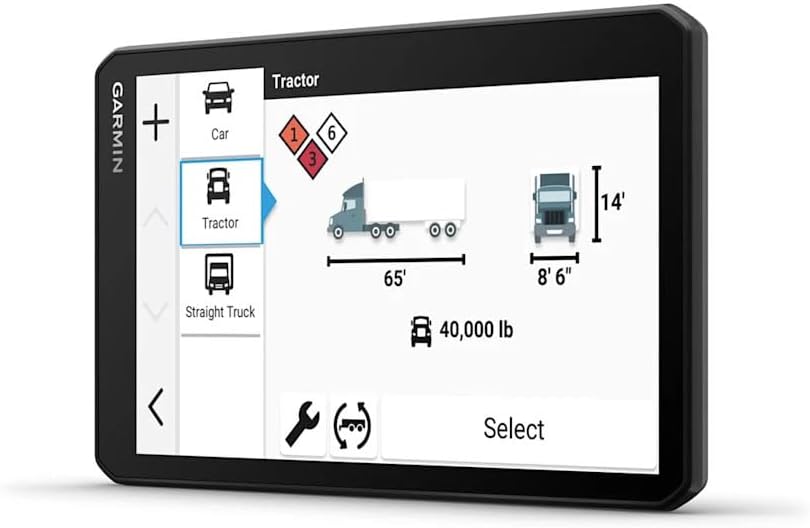 Garmin Dezl Cam OTR725 GPS Truck Navigator with Dash Cam 7