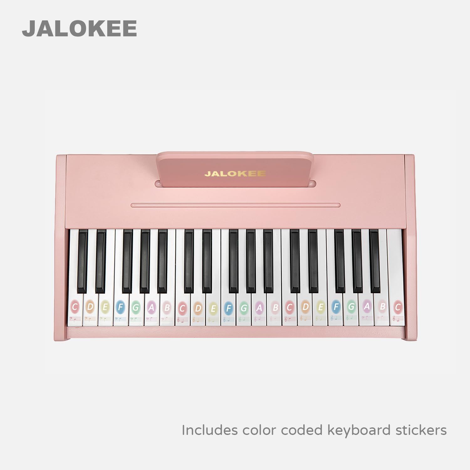 Kids Piano Keyboard, Digital Piano for Kids, Music Educational Instrument Toy, Wood Toy for 3+ Girls and Boys (Pink, 37 Keys)