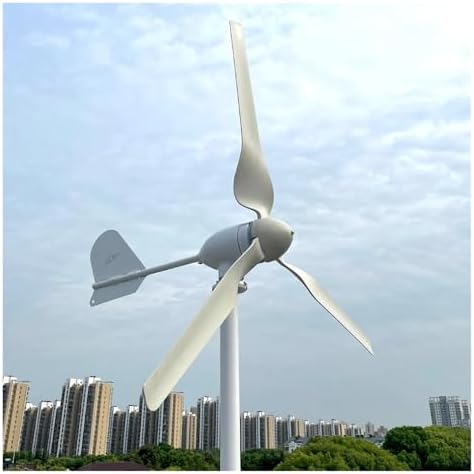 10KW 3-Blade Horizontal Wind Turbine Generator - 12V/24V/48V MPPT Hybrid Charge Controller for Home, Farm & Industrial Energy Solutions - Efficient Wind Power System (48V Model)