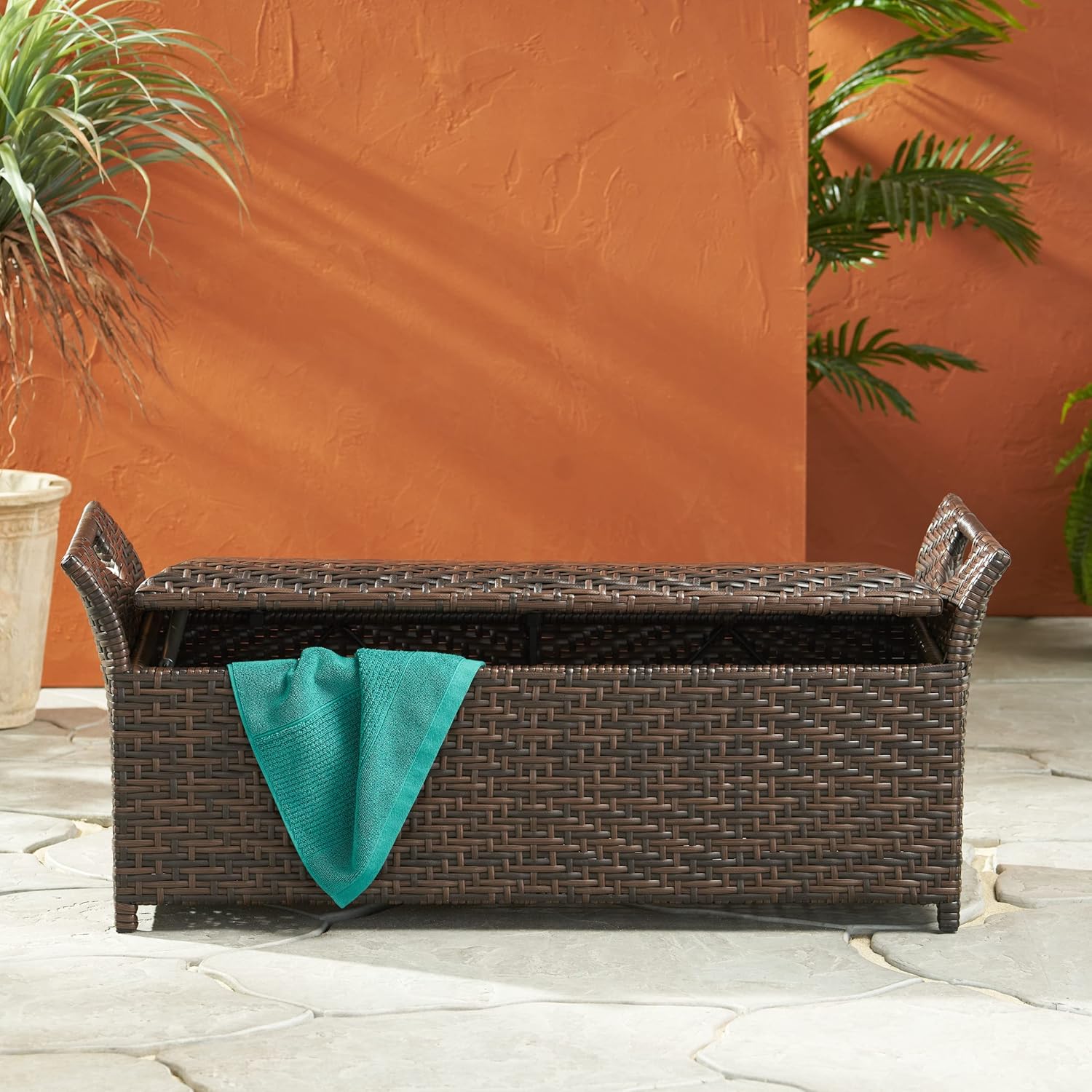Merax Outdoor Storage Bench 42