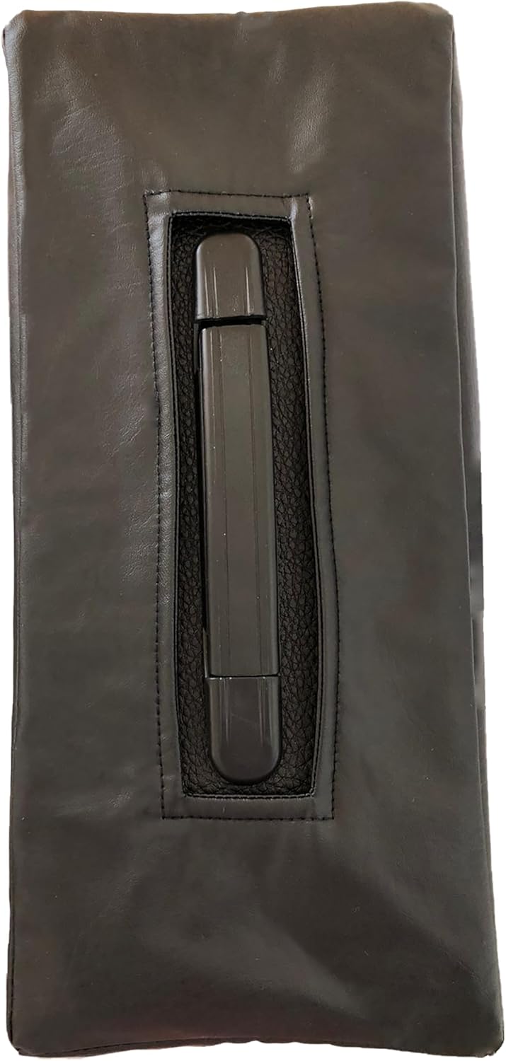 Protect'em Dust Covers Padded Black Faux Leather Cover with a Pocket & Flap for Marshall Code 25, Amp-Code25-faux-blk-fldk