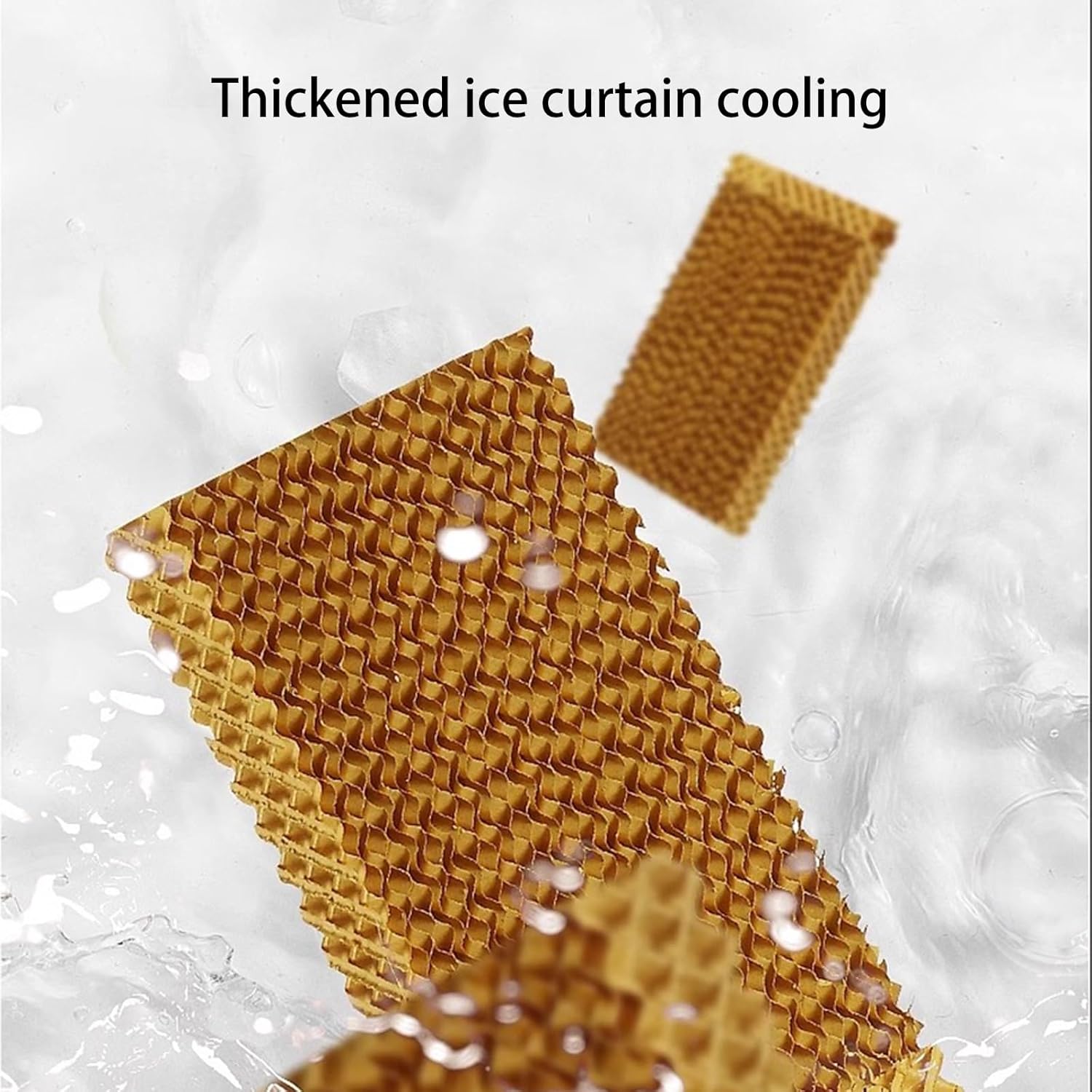 Portable Swamp Cooler, Ductless Air Conditioner with 120°Oscillation, 3 Wind Speed, 4 Ice Packs, Evaporative Air Cooler for Outdoor Indoor