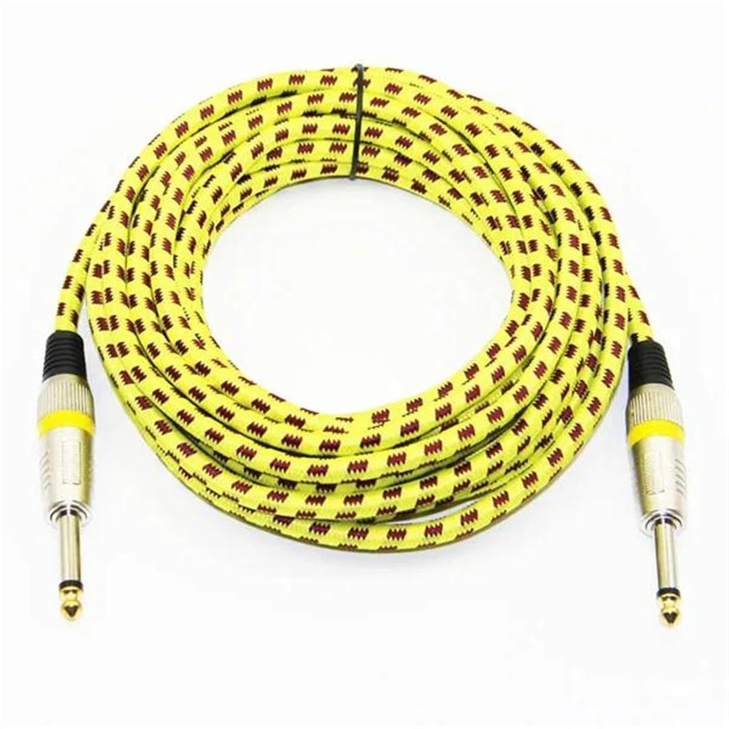 Guitar Instrument Cable Cable Male to Male Shielded for Amplifier Electric Guitar(Yellow)
