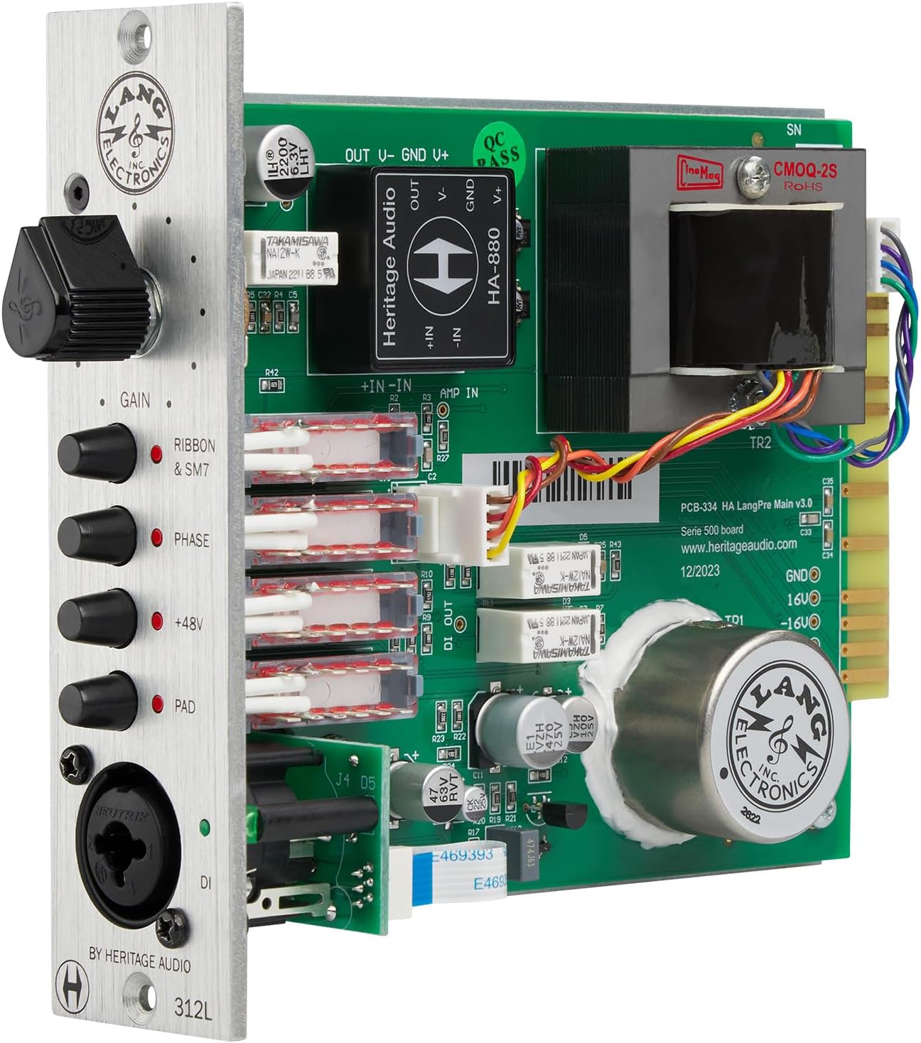 Heritage Audio Lang 312L 500 Series Microphone Preamp