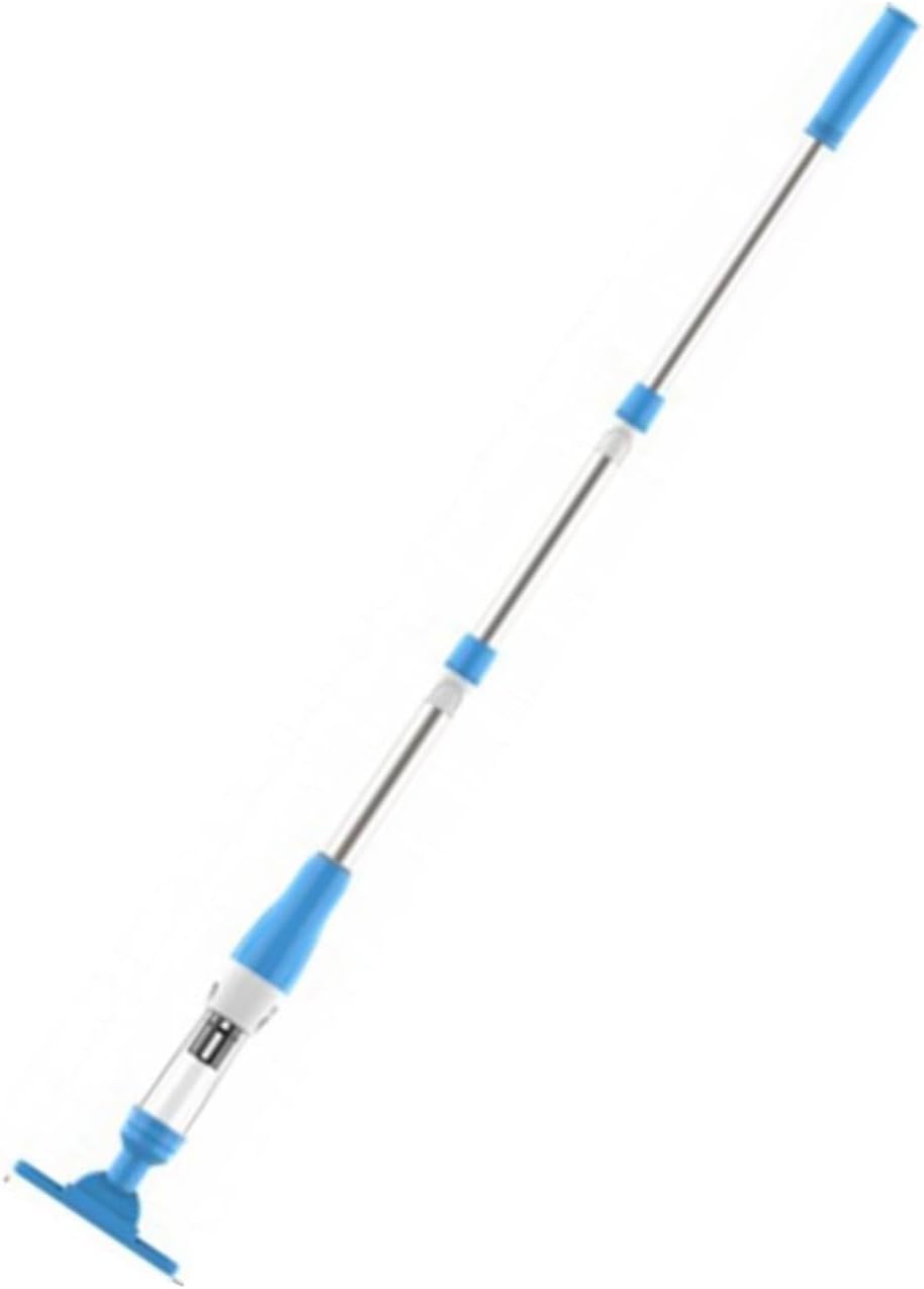Asixxsix 6W Cordless Pool Vacuum with Telescopic Pole, 120 Minutes Running Time Rechargeable Handheld Pool Vacuum Cleaner with Powerful Suction for Spa Hot Tub Small Pools