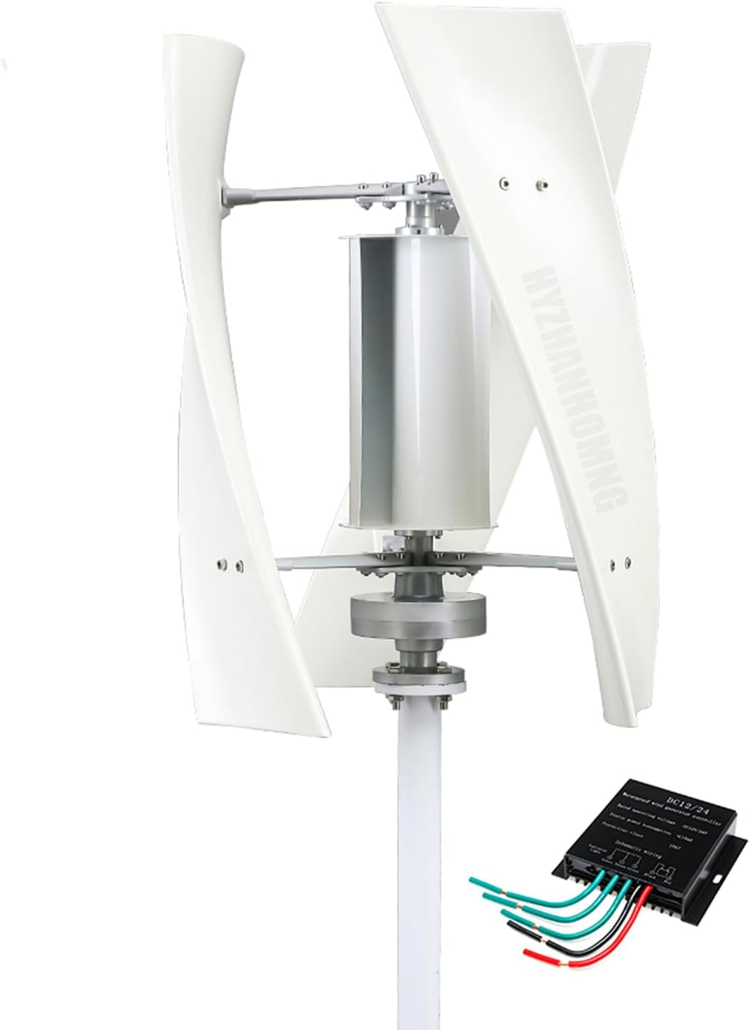 9000W High-Power Home Wind Power Turbine Generator W/Controller 12V 24V 48V Low Speed No Noise 3 Blades Wind Turbine for Home, Boats, Street Lighting