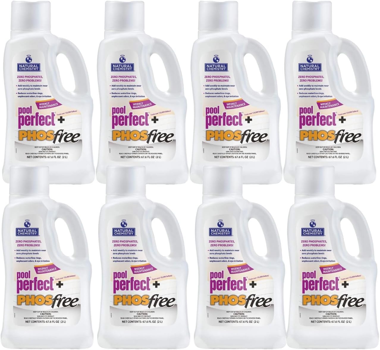 Natural Chemistry Pool Perfect + Phosfree, 2-Liter (8-Pack)