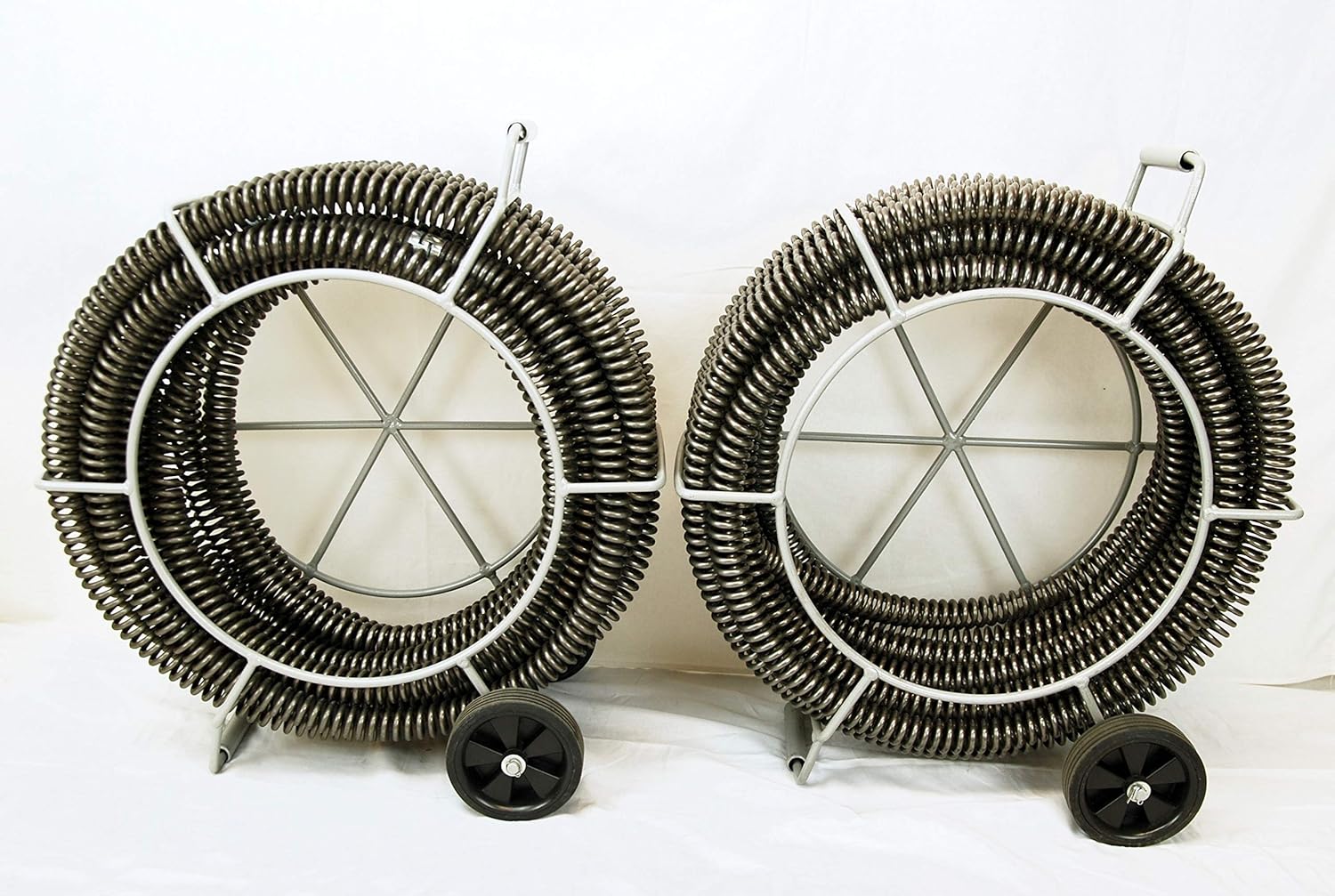 BLUEROCK Package Deal BLUEROCK Model SDS200 1.5HP 2inches - 8inches Sectional Pipe Drain Cleaning Machine Kit w/ 120' Cable Snake & Cutters Set