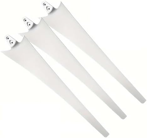 3-Pack Nylon Fiber Wind Turbine Blades 550mm-800mm, Replacement Parts for Horizontal Axis Small Wind Generators, Ideal for Efficient Wind Power Solutions (600mm)