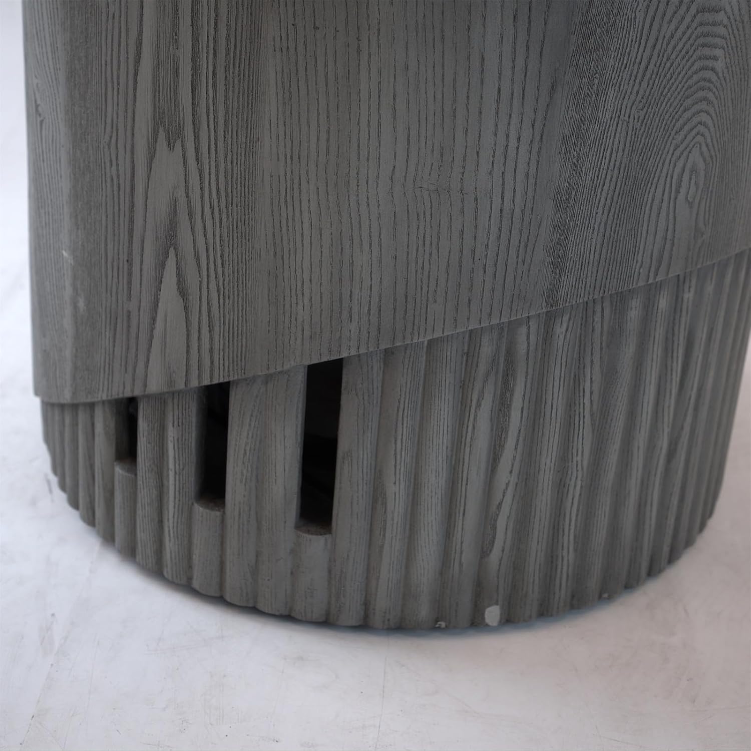 Penau 32000 BTU Outdoor Gas Fire Pit, CSA Certified 20 Inch Round Design with Lava Stones and Rainproof Cover, Magnesium Oxide Surface