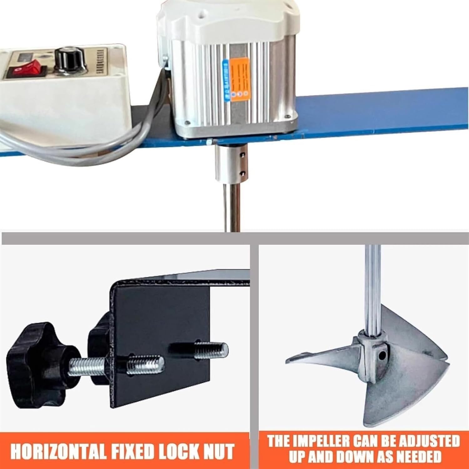 Ink Coating Mixing Tool, Electric Tank Barrel Paint Stirring Machine, Adjustable Speed, Low Noise, for Paint Coating Materials