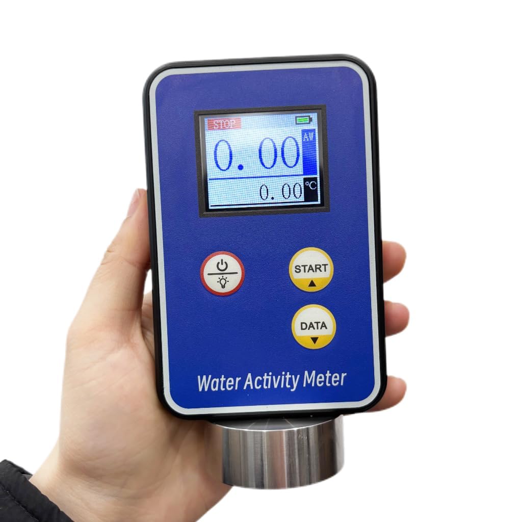 Lab Water Activity Meter Food AW Tester with Range 0.00~1.00aw Resolution: 0.01 Accuracy ±0 .02aw 99 Groups Data Memorized Automatic Power Off Function LCD Display