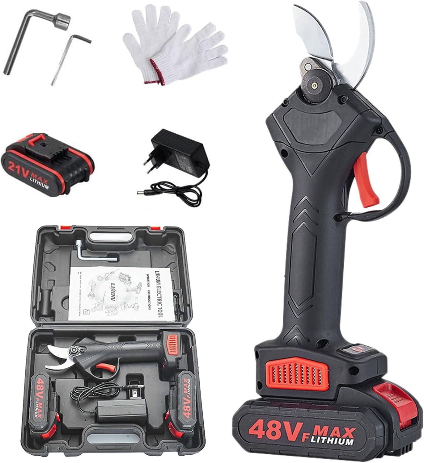 Tacsaw Power Shears - 2025 Upgraded Electric Pruning Shears for Gardening, Tacsaw Pruner, 1.2