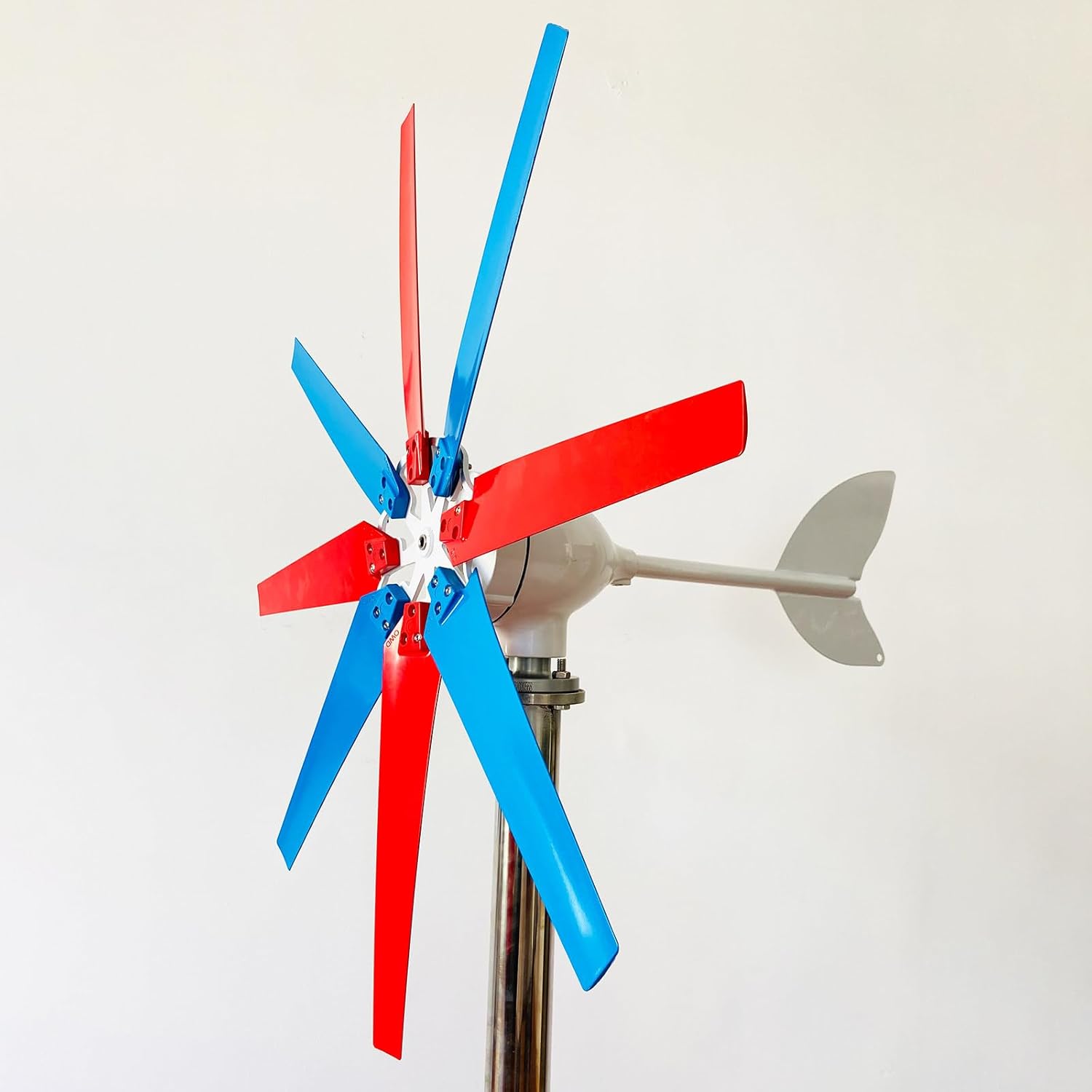 Wind Power Generator with Controller, 200/300/400W 12V/24V/48V, 8 Blades, Easy Installation, for Industrial Energy, Factory, Mountain Cabins, Remote Use 400W