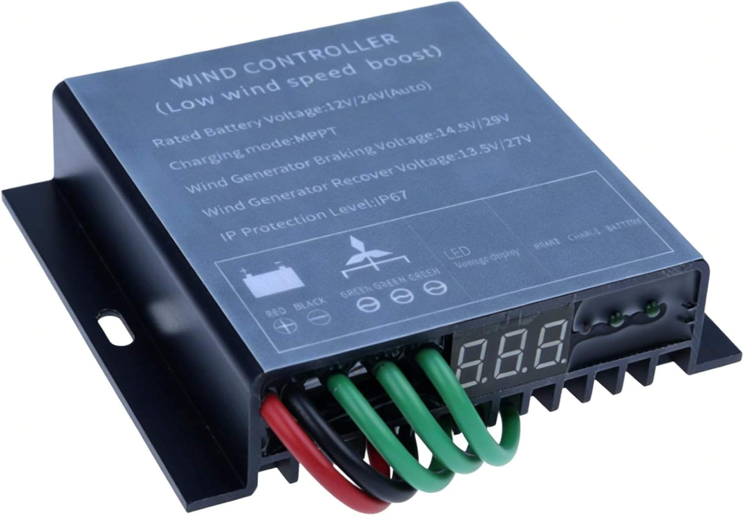 15000W Low Wind Speed Wind Turbine Regulator, Waterproof Turbine Charger Controller with LED Indicator Wind Turbines