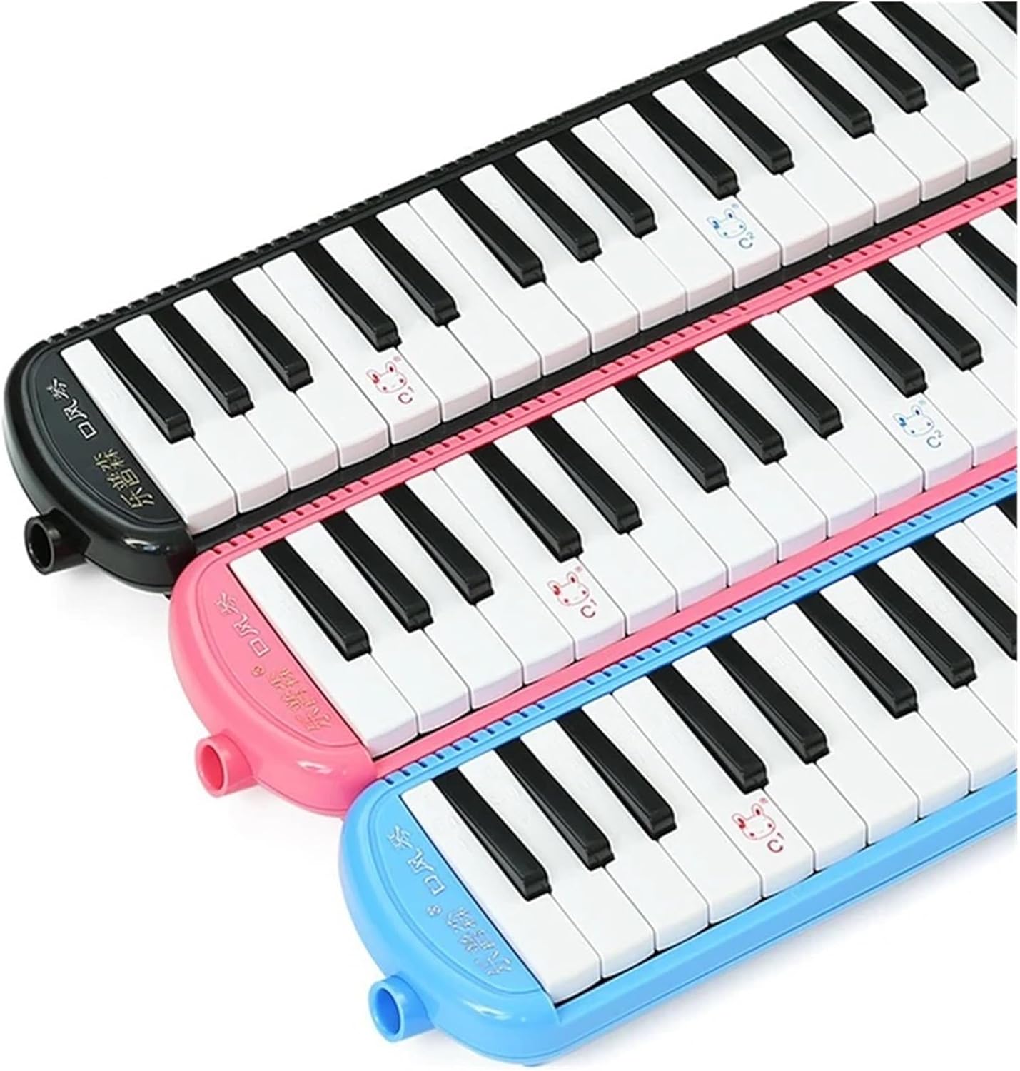 Melodica Children Melodica 37 Keys Mouth Organ 32 Key with Mouthpiece Portable Musical Keyboard Professional Piano for Child Melodion(37 Key Pink)