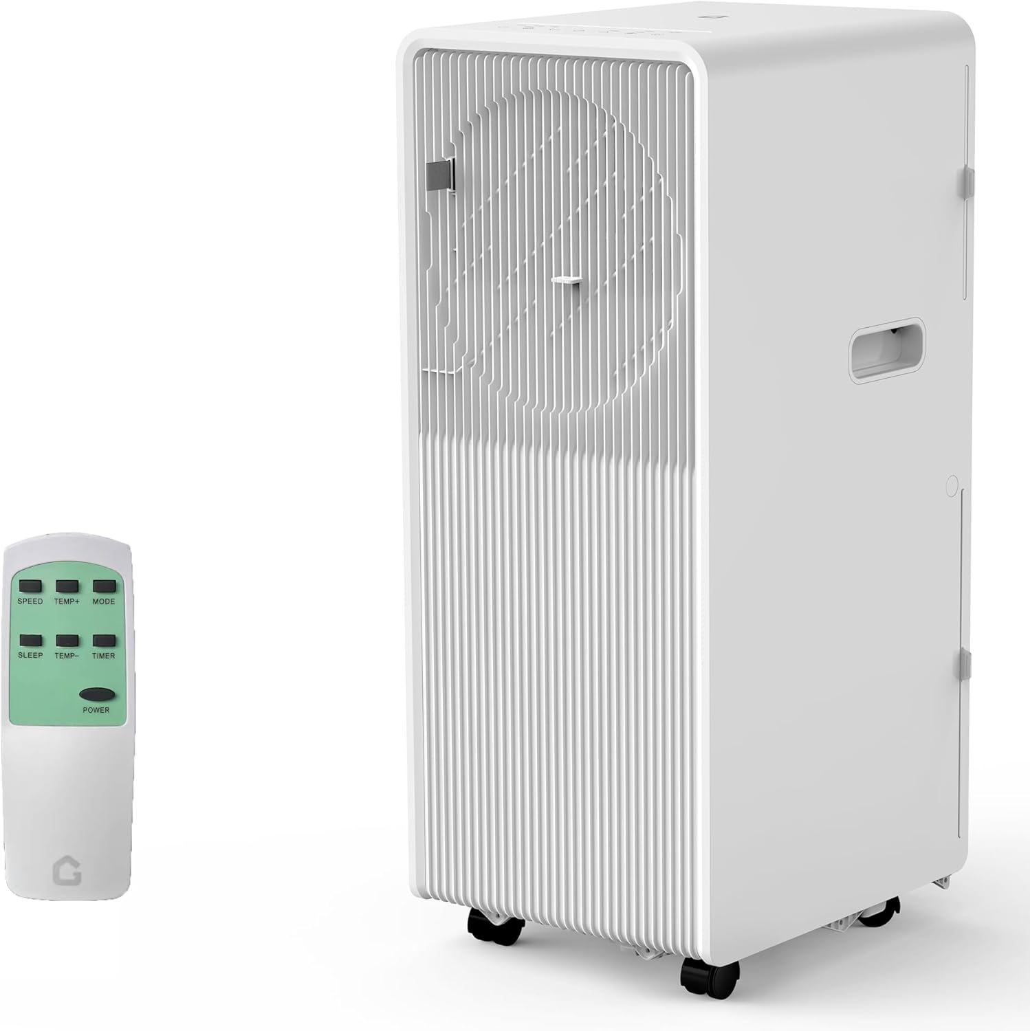 10,000 BTU Portable Air Conditioner for Room 160-215 Sq.Ft, 3 in-1 Drainage-free AC Unit with Dehumidifier, Fan, Remote Control, 24 Timer, Sleep Mode, Window Kits, White
