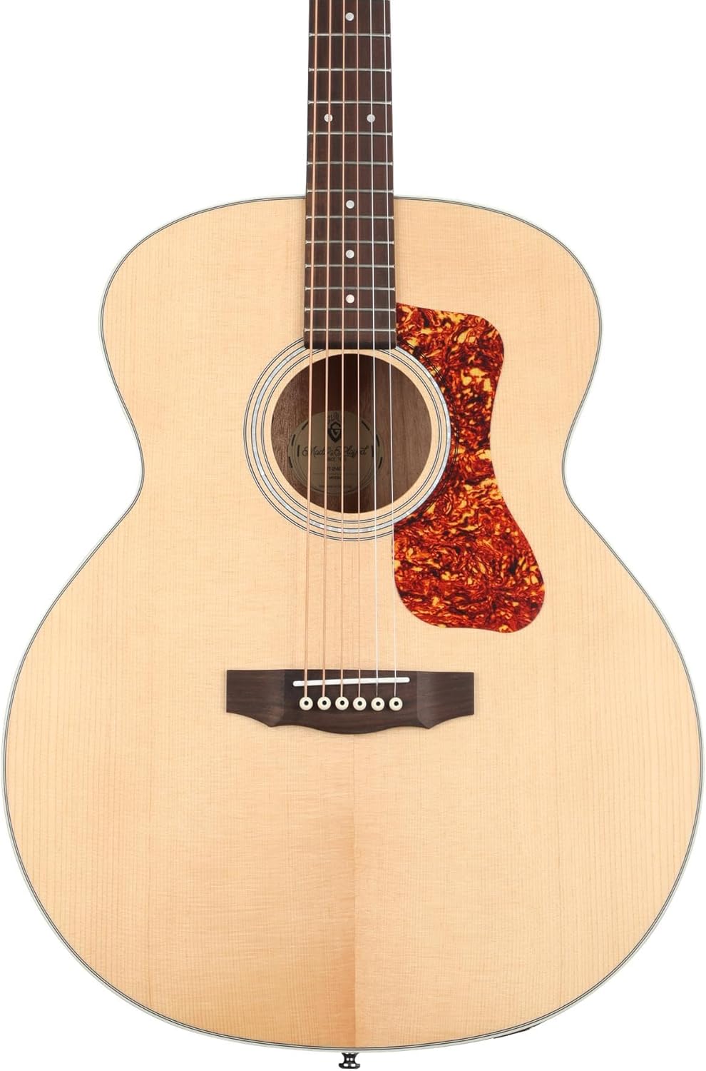 Guild Guitars BT-240E Baritone Acoustic-Electric Jumbo Guitar, Down-Tuned 5 Steps to B-E-A-D-F#-b, Natural, Westerly Collection