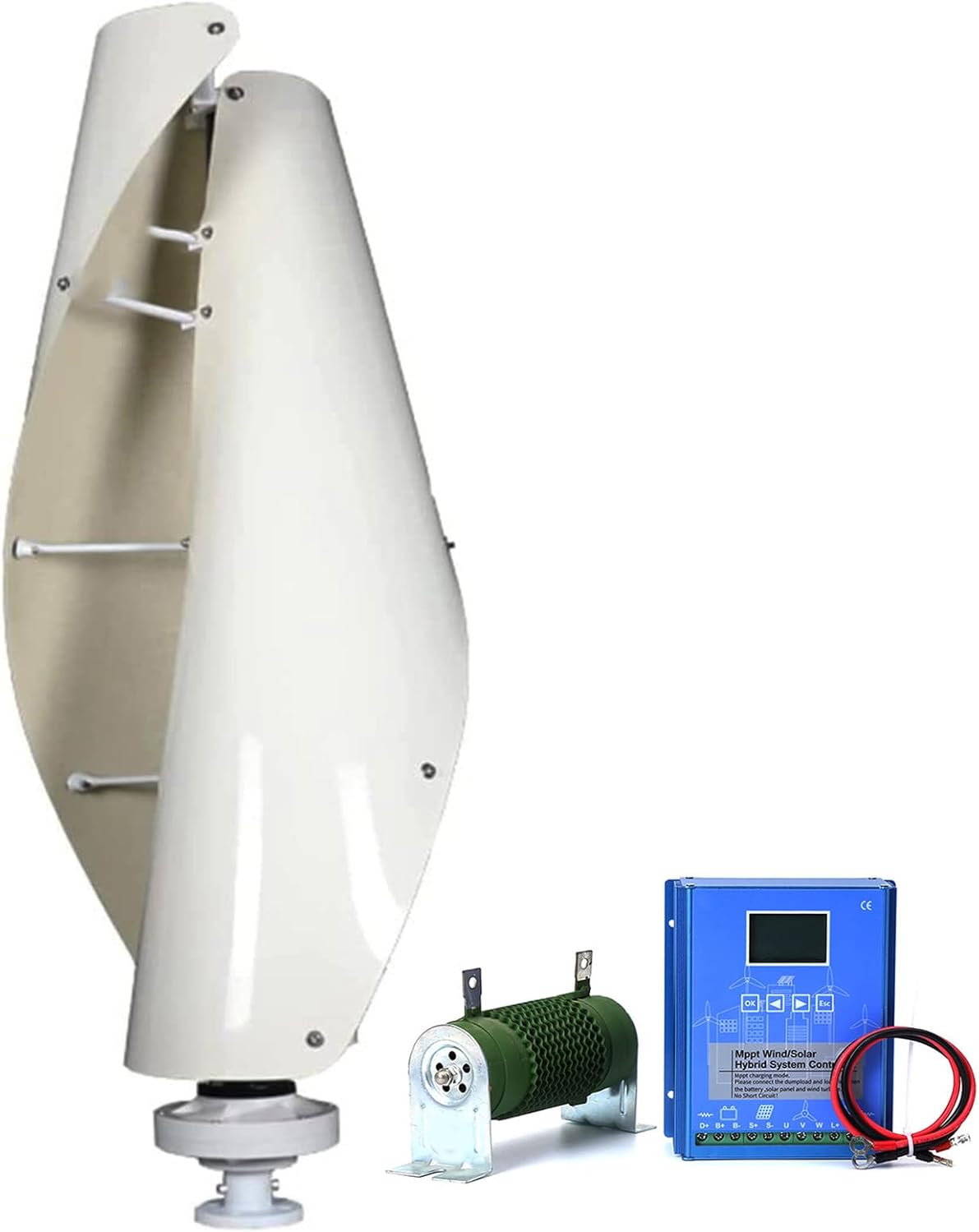 14000W Wind Generator Kit,12V 24V 48V 220V Horizontal Home Powers Windmill with Controller for Outdoor Garden Boat (No Noise)