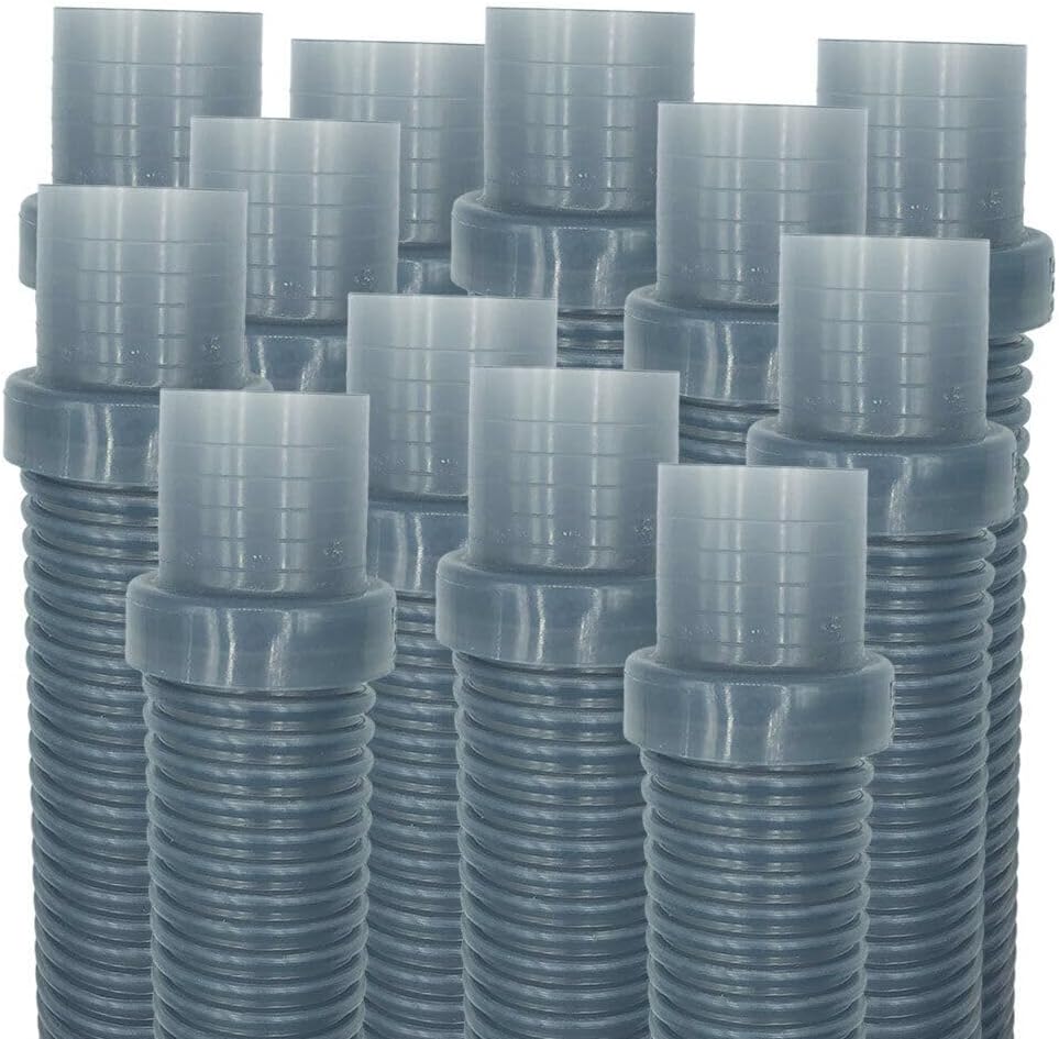 Replacement for Puri Tech Pool Vac Ultra AquaBug Hose Translucent Blue 1.5 inch x 4 feet 12 pack