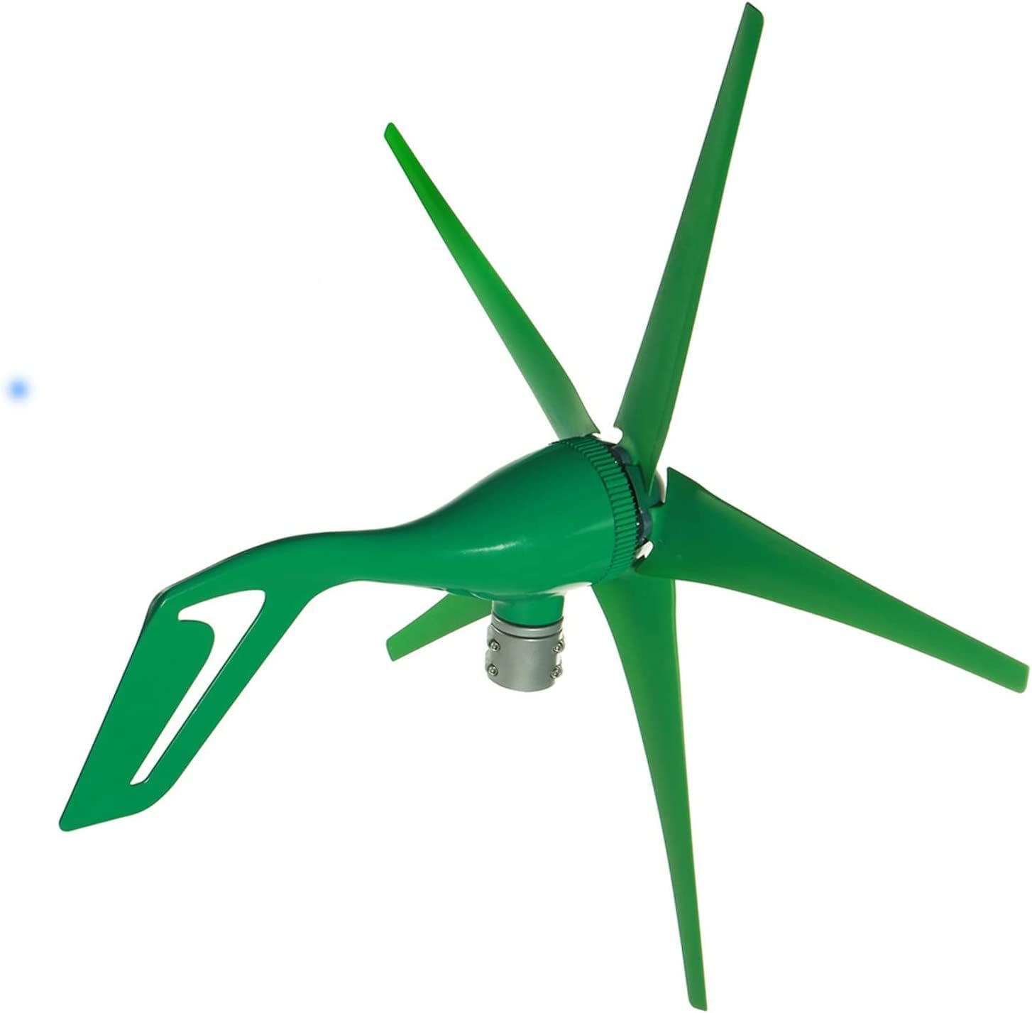 LiuSj JUnSt 5000W 12V 24V 5 Blades Wind Turbine Generator Windmill with Charge Controller, Wind Turbine for Home Camping(Green)