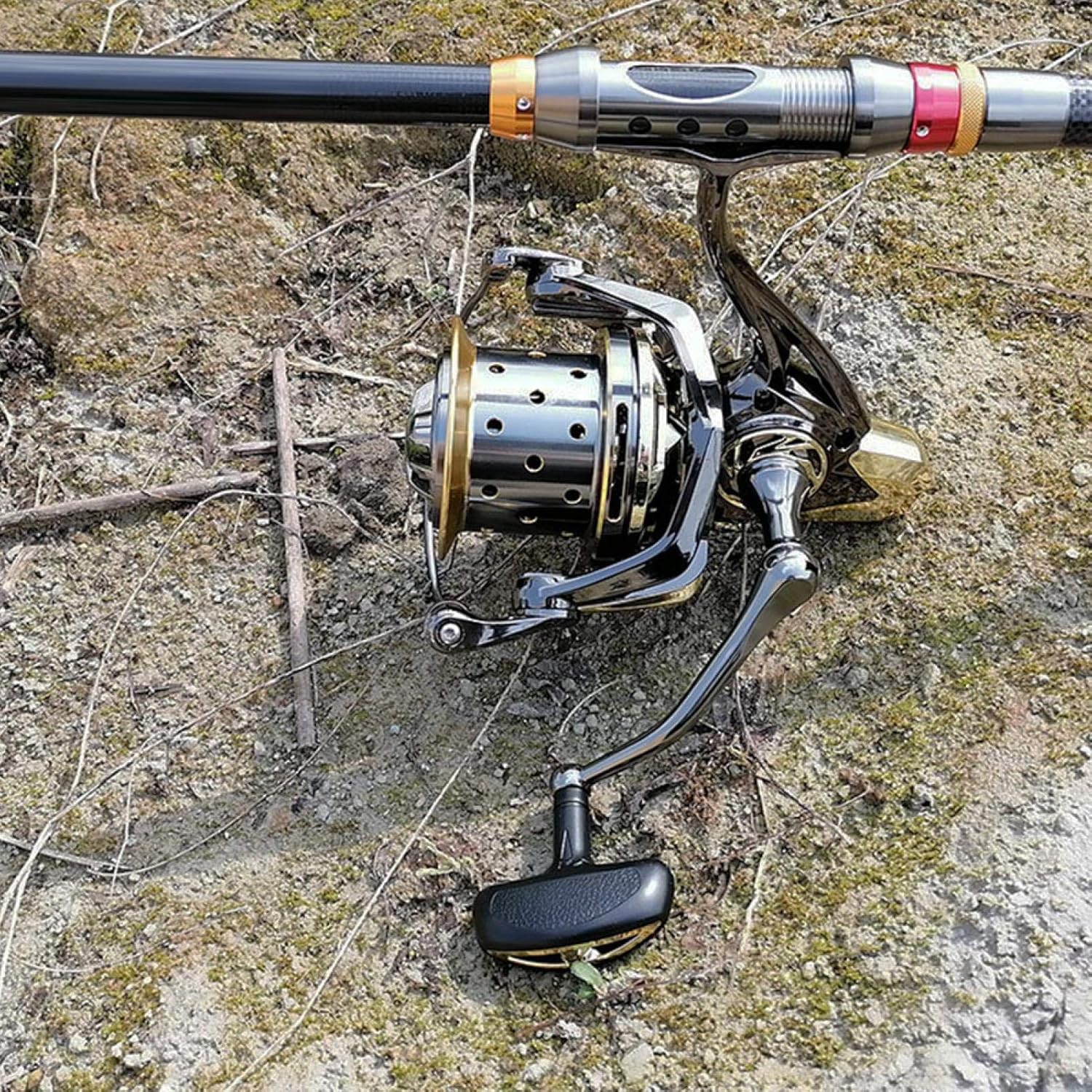 OUKENS Other Fishing Tools and Accessories Fishing Reel, All Metal High Strength Guide Rod Structure Anti-Seawater Spinning Fishing Reel for Long