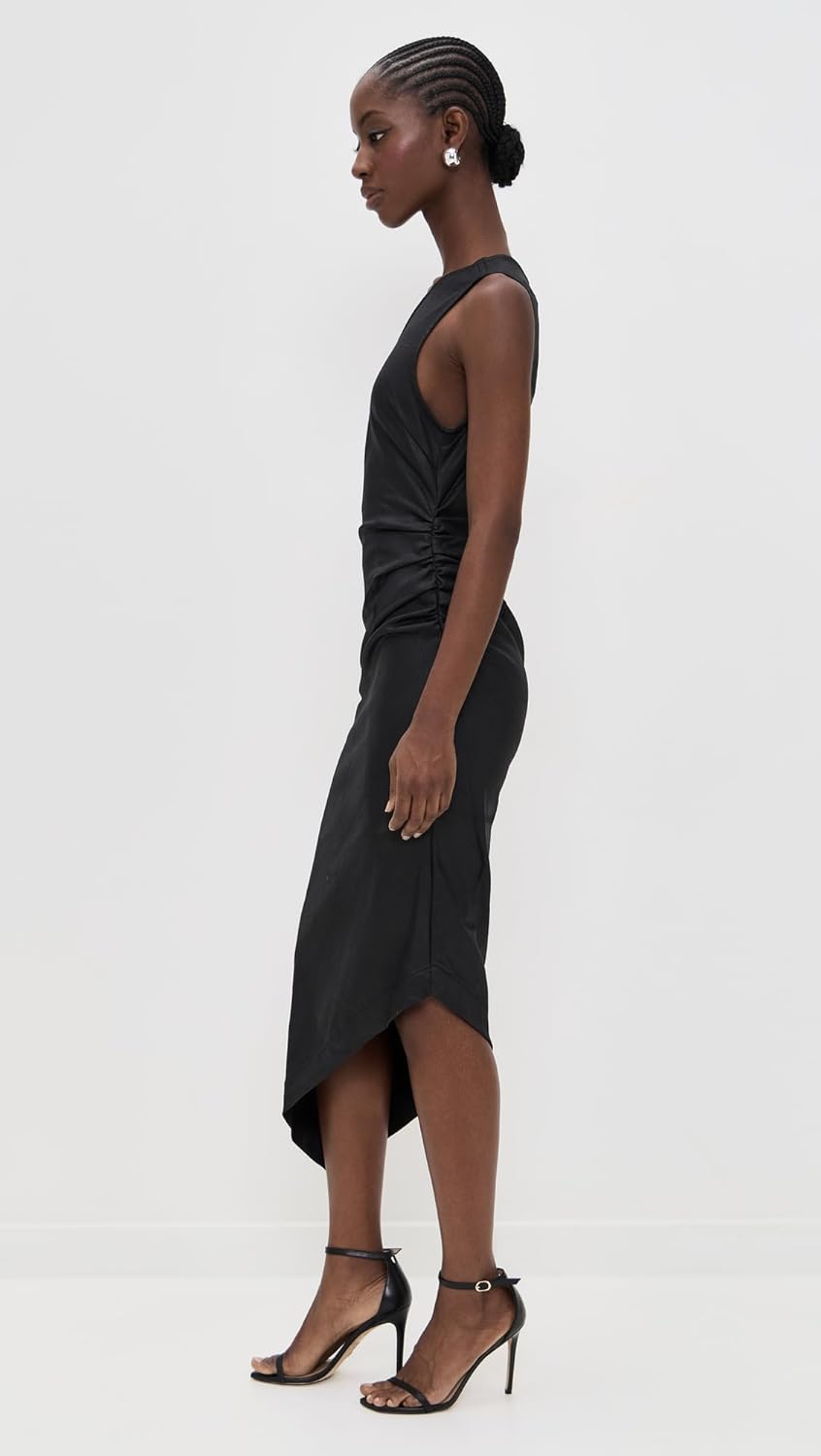 DL1961 Women's Esme One Shoulder Coated Midi Dress