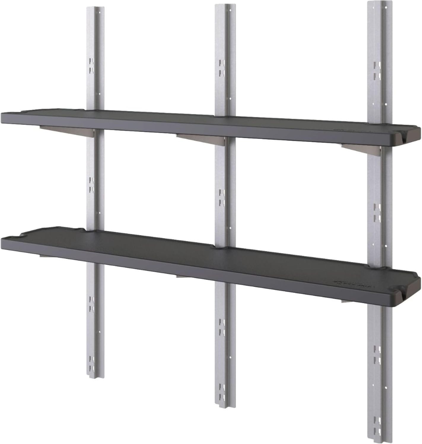 Suncast Vertical Shed 2 Shelf Kit, Space Saving Shelving for Wall Mount Outdoor Storage Structures, 50