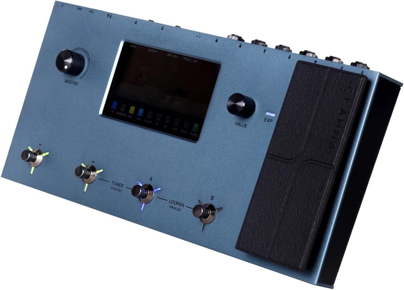 Professional Guitar Effects Pedals Multi function Effects Guitar Amplifier With LCD Touch Screen And 160 Models(With battery1)