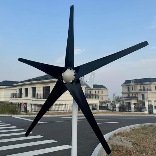 800W Wind Turbine Generator Kit - 12V/24V/48V, MPPT Controller, 5 Black Blades, Perfect for Home Roofs, Streets, and Outdoor Use - Efficient Renewable Energy Solution