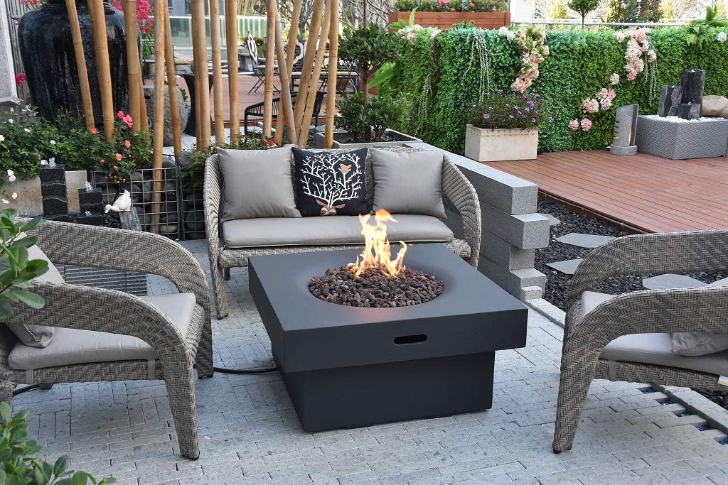 Modeno Fire Pit Fire Table Outdoor Furniture Branford Fire Table Brand-Propane