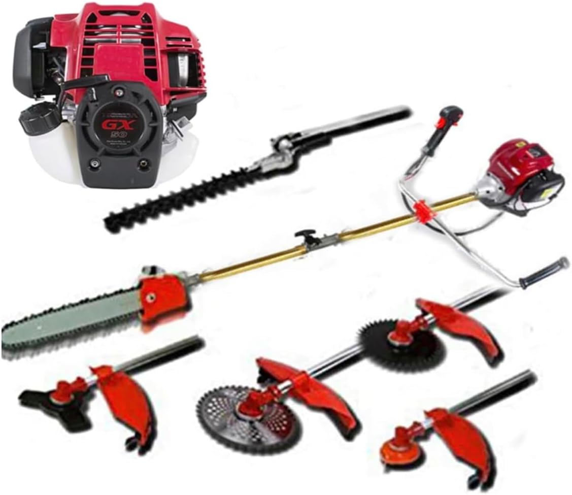 GX50 Multi 4-Strokes Brush Cutter 6 in1 Grass Hedge Trimmer Weed Cutting