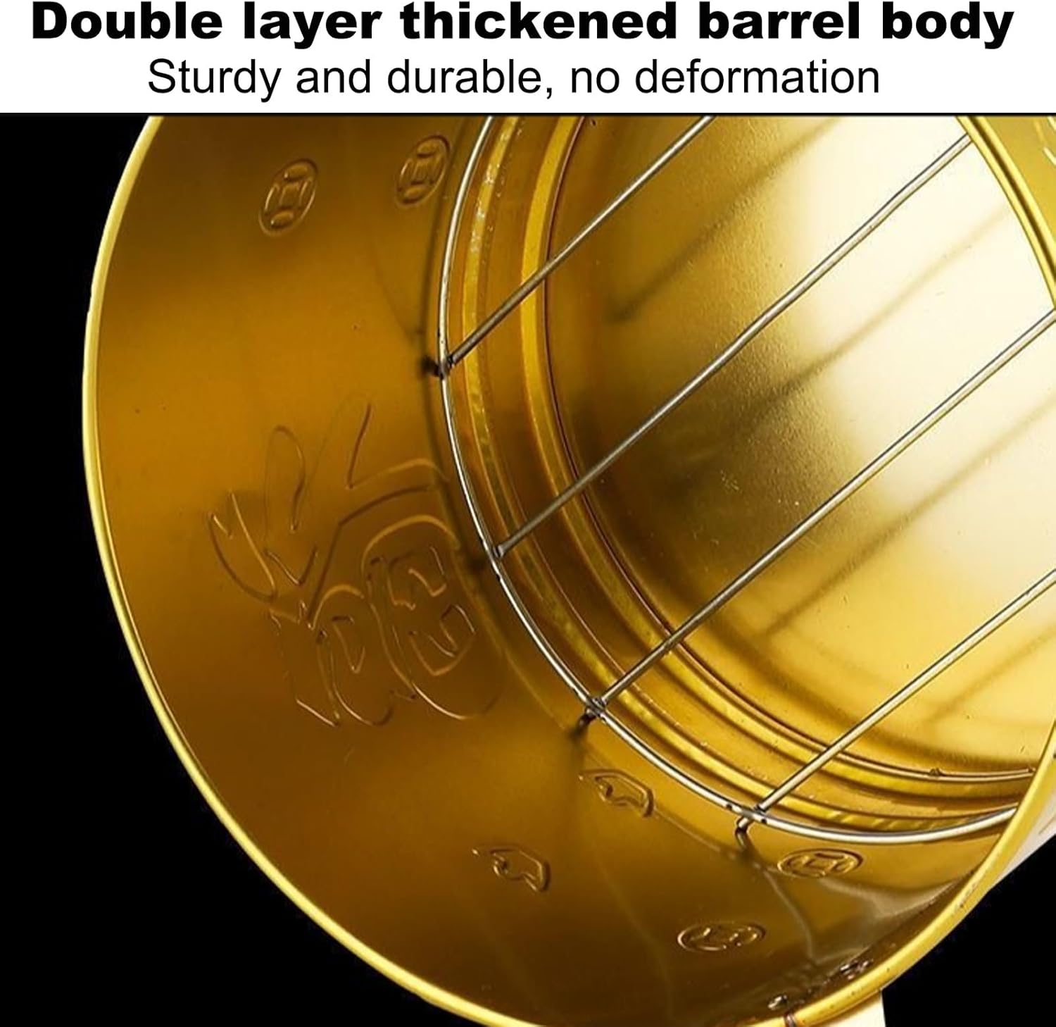 Domestic Burning Barrel, Metal Burning Barrel, Fire Pit, Incinerator with Grid and Fire Hook, 28cm/11in Wide, Easy to Use, Suitable for Burning Paper, Leaves, Rubbish, Wood(Red)