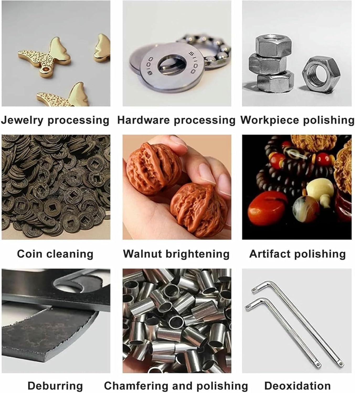 Vibrating Polishing Drum, Rock Polisher, Gemstone Polishing Machine for Metal Parts Jade and Auto Parts
