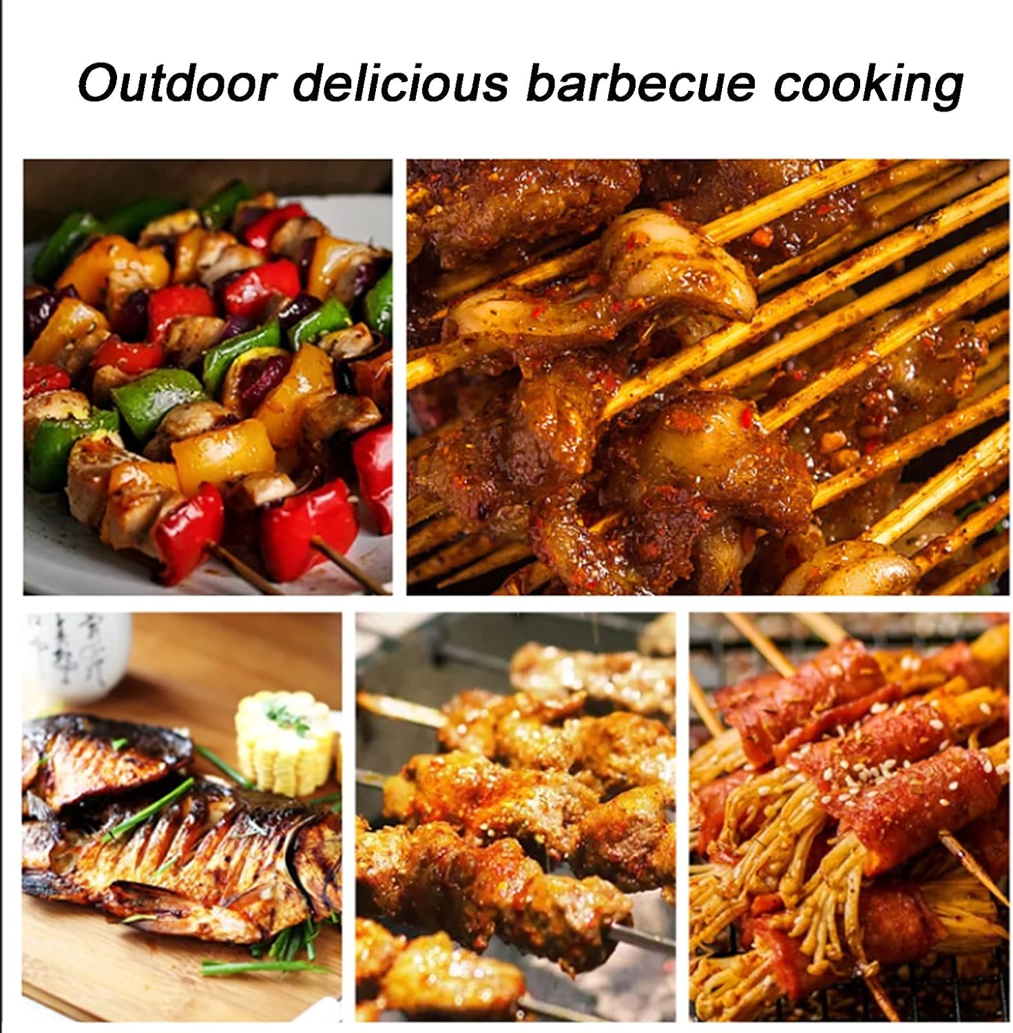 Garden Fire Pit Grill Bowl Grill Barbecue Rack Fire Pit Outdoor Wood Burning fire Pit, with Spark Screen, Fireplace Poker, Outdoor Courtyard fire Pit, with Barbecue Set