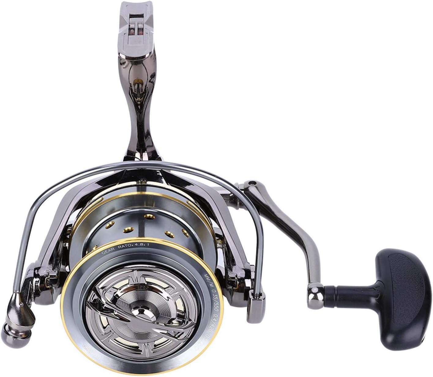 OUKENS Other Fishing Tools and Accessories Fishing Reel, All Metal High Strength Guide Rod Structure Anti-Seawater Spinning Fishing Reel for Long