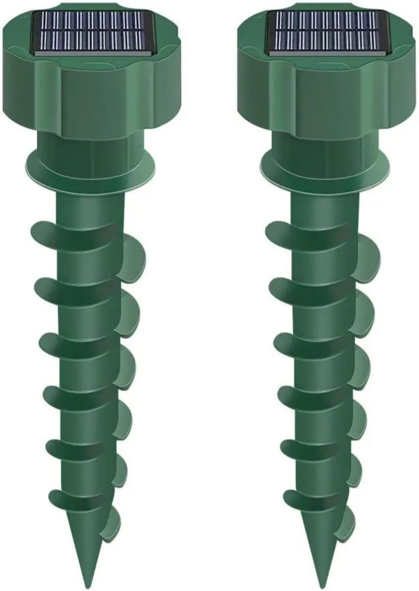 Mole Repellent for Lawns - Gopher Repellent Ultrasonic - Mole and Vole Repellent - Solar Mole Repellent Ultrasonic - Mole Repellent Solar Powered - Best Thing to Get Rid of Snakes (2 Units)