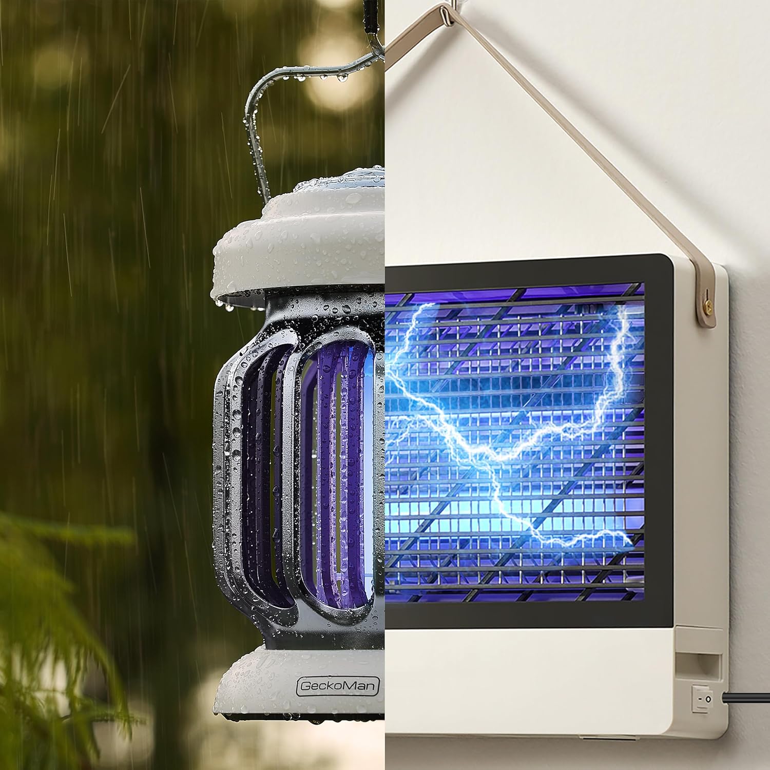 GeckoMan Bug Zapper Outdoor + Bug Zapper Indoor