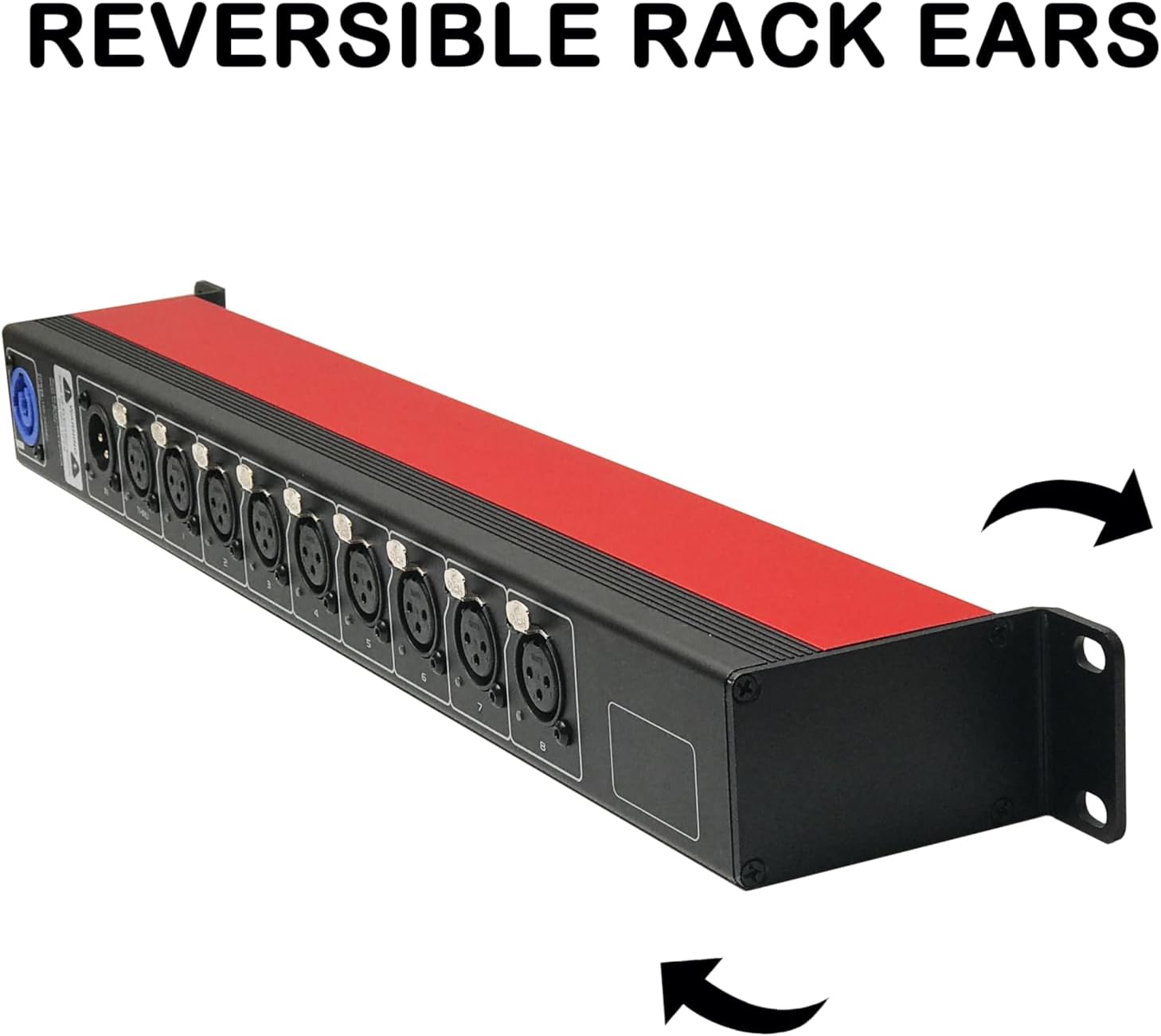 8-port Opto-Isolated DMX Splitter/Amplifier/Isolator, LED Indicator, USB Work Light, Bulit-in Termination, XLR-3PIN,19 Inch Rack Mountable(RDM not Supported)