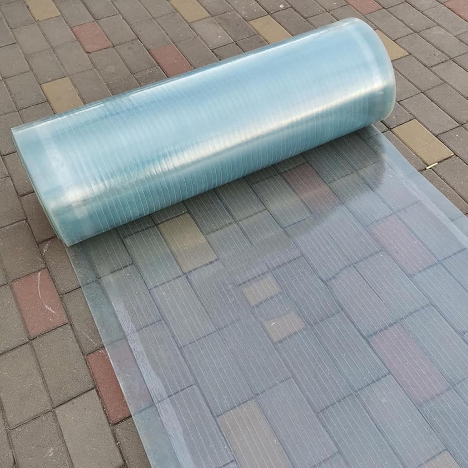 Polycarbonate Roofing Sheet, 0.8mm Garden Roof Panels, Waterproof Clear Polycarbonate Roofing Sheets,Fibreglass Panels,Pergola Carport Sunroom Greenhouse Replacement Plastic Panels,Daylighting Panel (