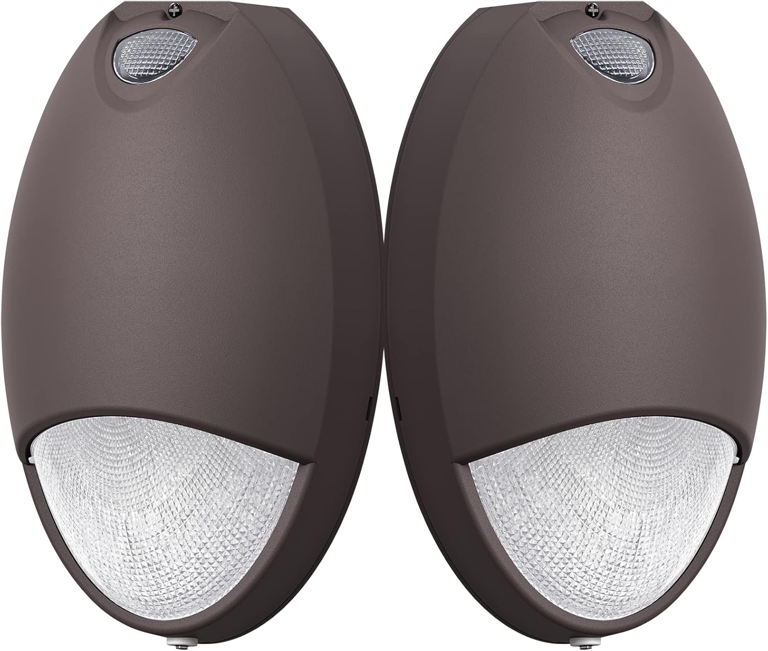 Outdoor Led Emergency Light with Battery Backup Photocell Sensor Self Test Diagnostics, Aluminum Exterior Waterproof Commercial Wall Pack Emergency Lighting Fixtures 120-277VAC UL Certified (2 Pack)