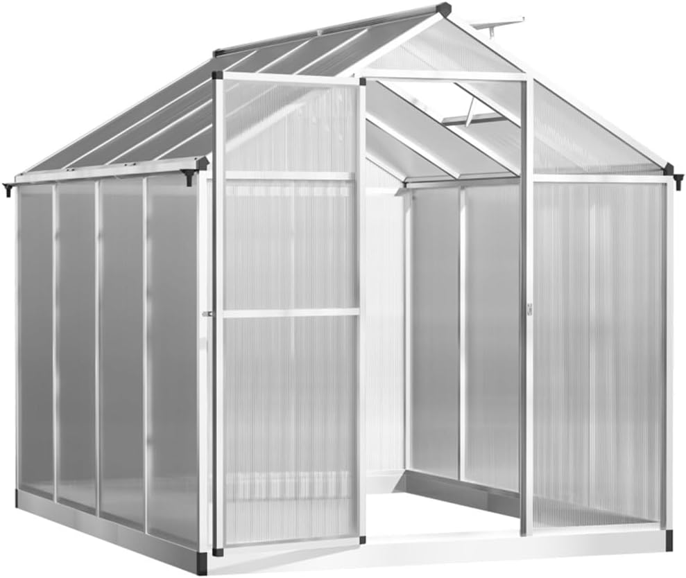 8ftx 6ft Greenhouse for Backyard/Outdoor,Garden Plant House protect plants House,Greenhouse Indoor Outdoor Plant Gardening House Canopy, Outdoor Plant Gardening Green House 95.25