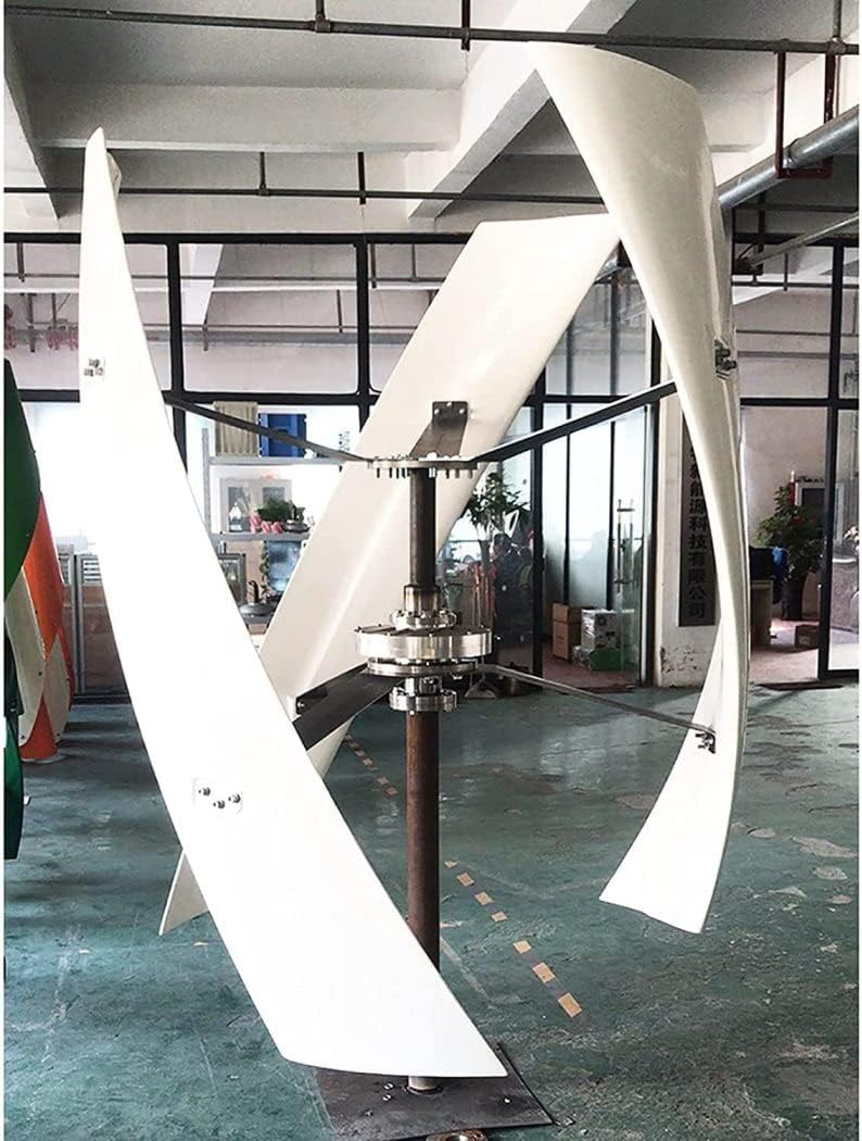 LiuSj JUnSt 10000W Wind Turbine, No Noise Vertical Magnetic Levitation Upright Wind Turbine, 12V-220V with Waterproof Charge Controller 3 Blades Wind Turbine for Home Camping,24v