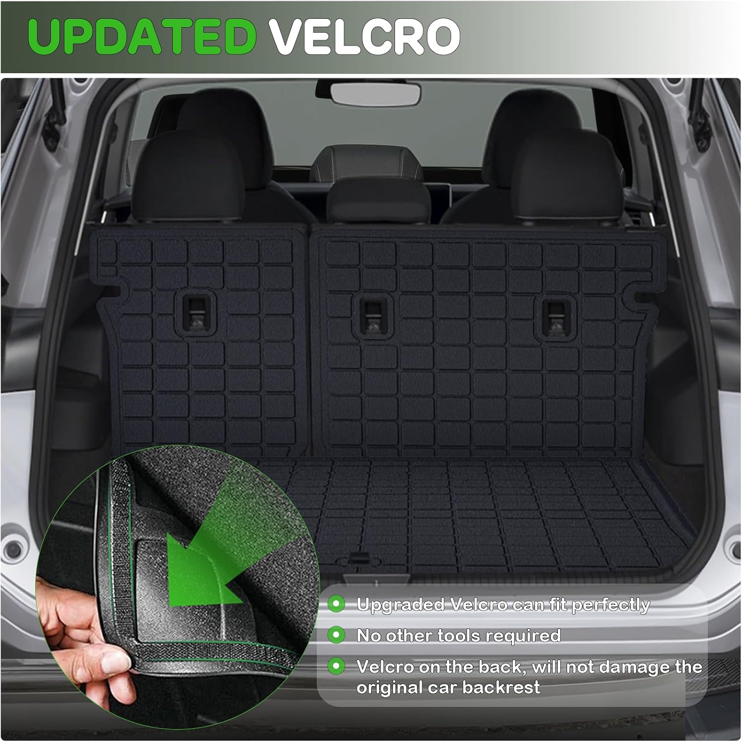 Floor Mats for 2026 2025 Volkswagen Tiguan Upgrade Trunk Mat with Backrest Mat All Weather TPE Floor Liners Fit for 2025 2026 VW Tiguan Anti-Slip Full Set Car Accessories