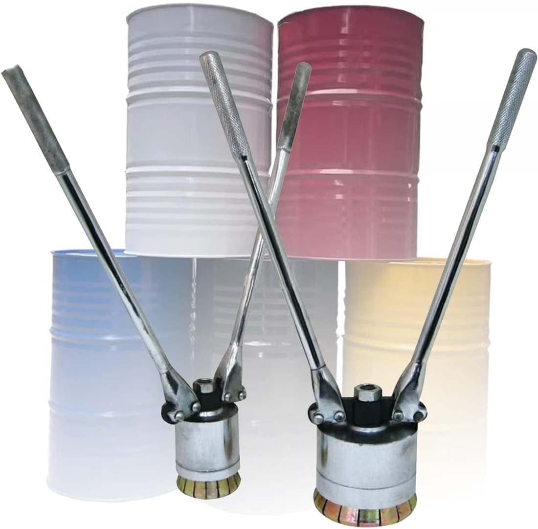 200L 53 Gallon Oil Drum Pressure Cap Sealing Barrel Crimping Tool, 70mm and 35mm Drum/Iron Pliers, Manual Machine